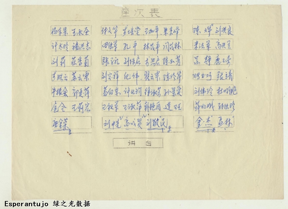 座次表 001